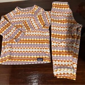 Patagonia Geometric Orange and Purple Set